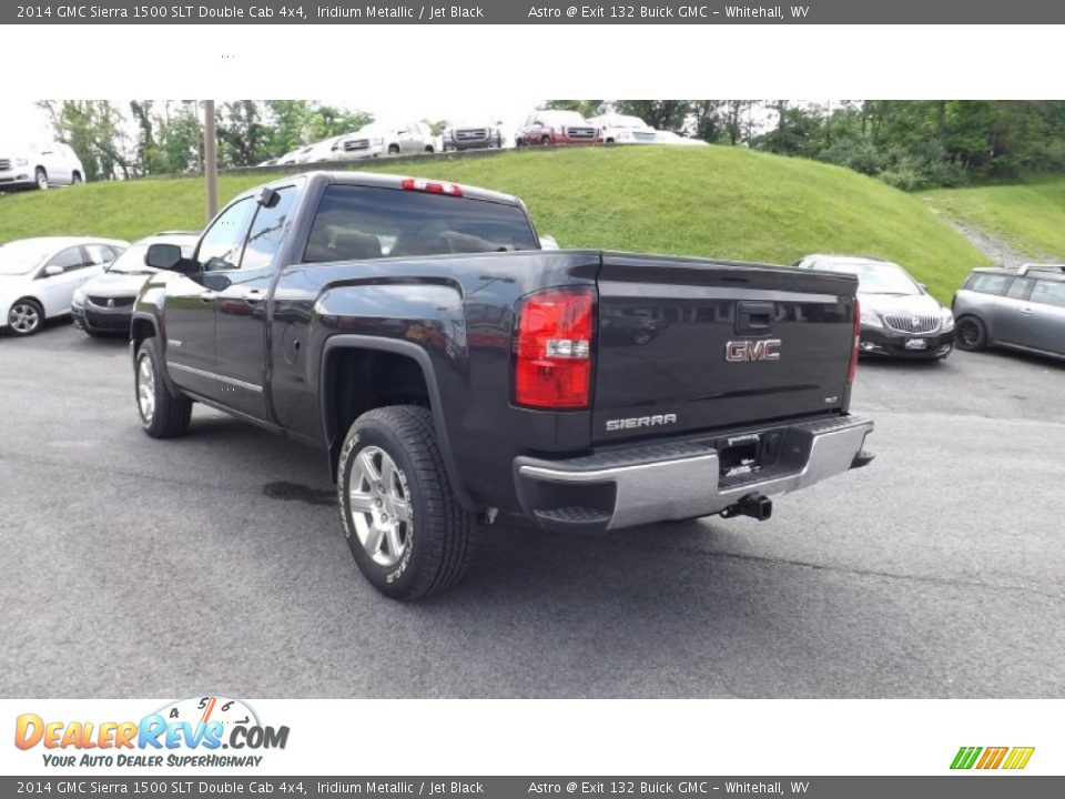 2014 GMC Sierra 1500 SLT Double Cab 4x4 Iridium Metallic / Jet Black Photo #4