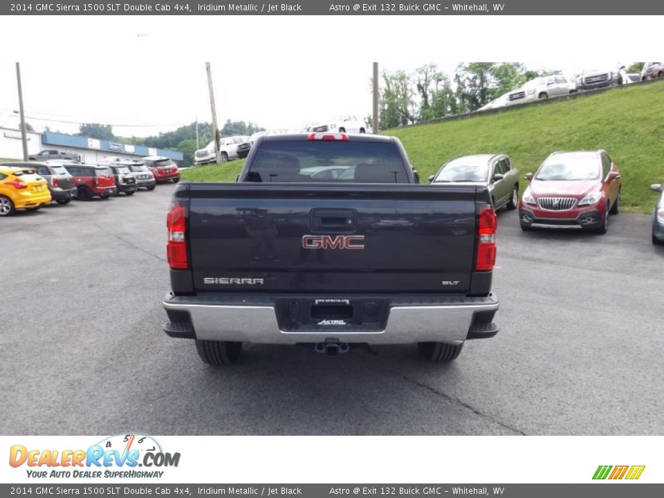 2014 GMC Sierra 1500 SLT Double Cab 4x4 Iridium Metallic / Jet Black Photo #5