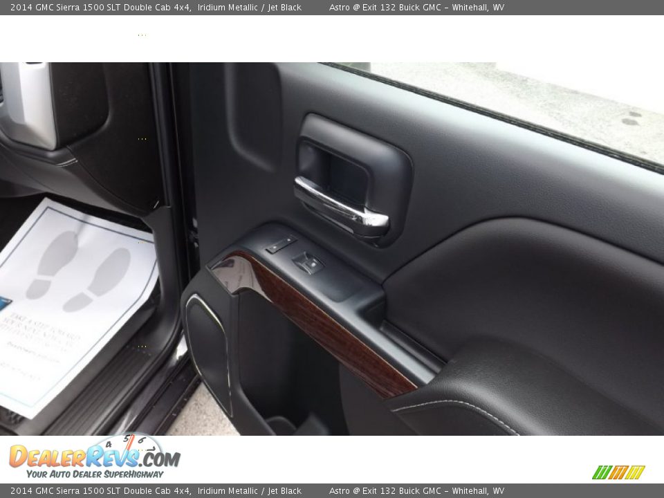 2014 GMC Sierra 1500 SLT Double Cab 4x4 Iridium Metallic / Jet Black Photo #6