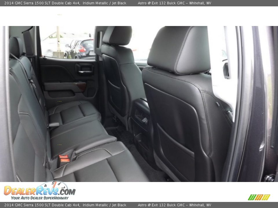 2014 GMC Sierra 1500 SLT Double Cab 4x4 Iridium Metallic / Jet Black Photo #8