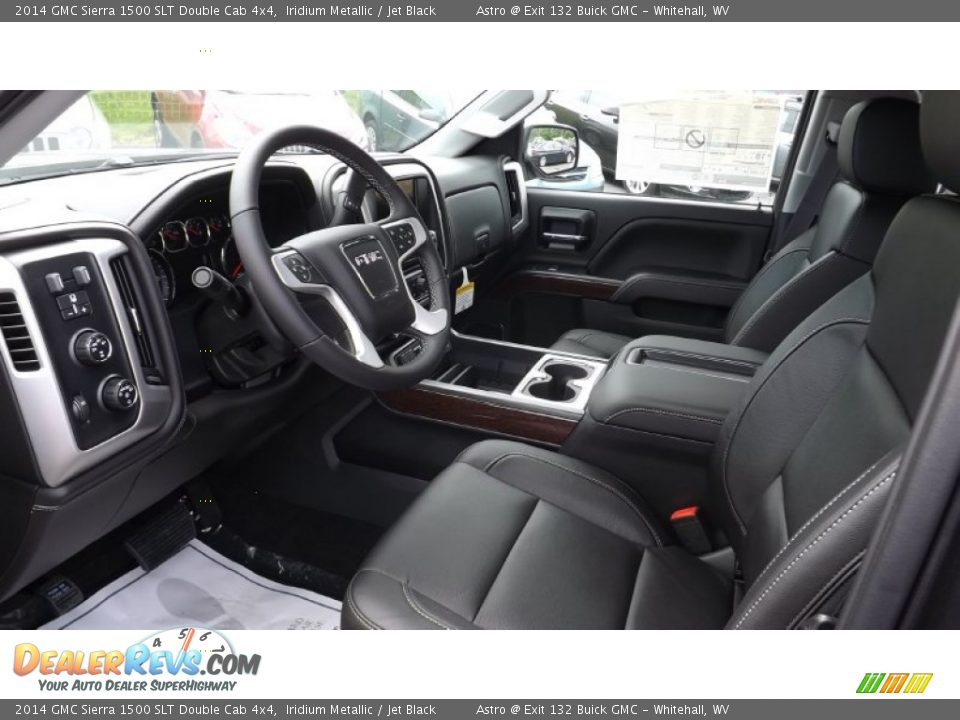 2014 GMC Sierra 1500 SLT Double Cab 4x4 Iridium Metallic / Jet Black Photo #11