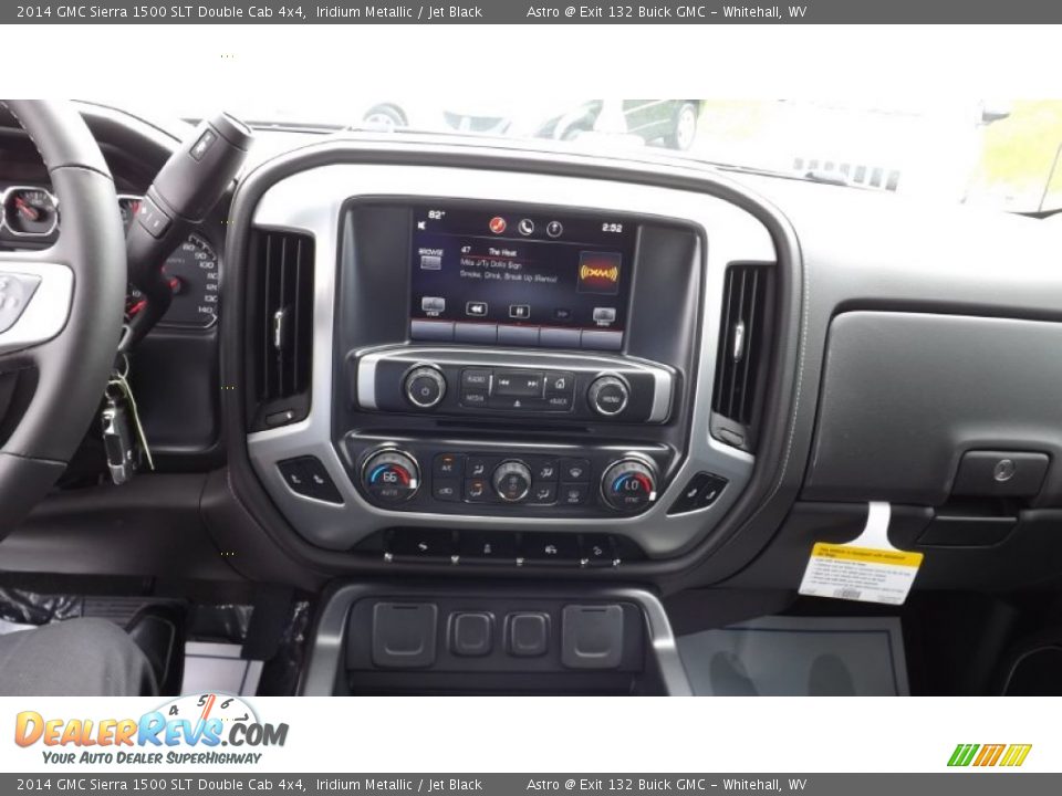 2014 GMC Sierra 1500 SLT Double Cab 4x4 Iridium Metallic / Jet Black Photo #13