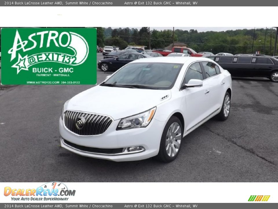 2014 Buick LaCrosse Leather AWD Summit White / Choccachino Photo #1