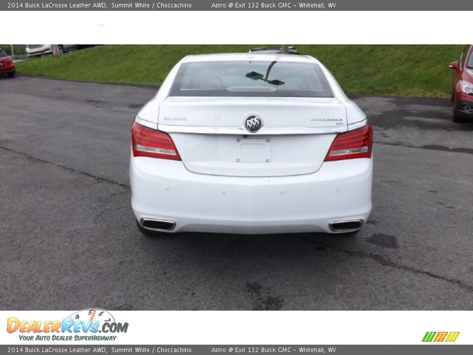 2014 Buick LaCrosse Leather AWD Summit White / Choccachino Photo #5
