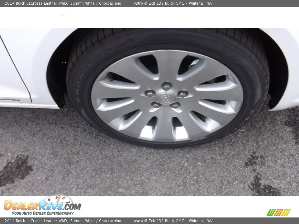 2014 Buick LaCrosse Leather AWD Summit White / Choccachino Photo #6