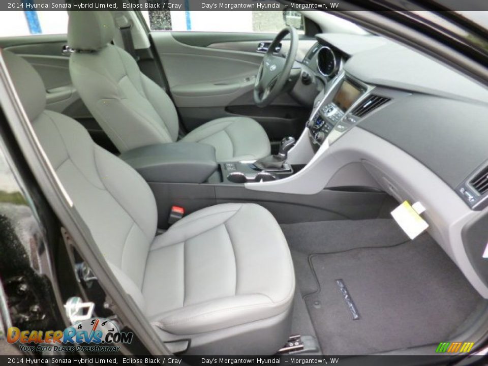 Gray Interior - 2014 Hyundai Sonata Hybrid Limited Photo #9