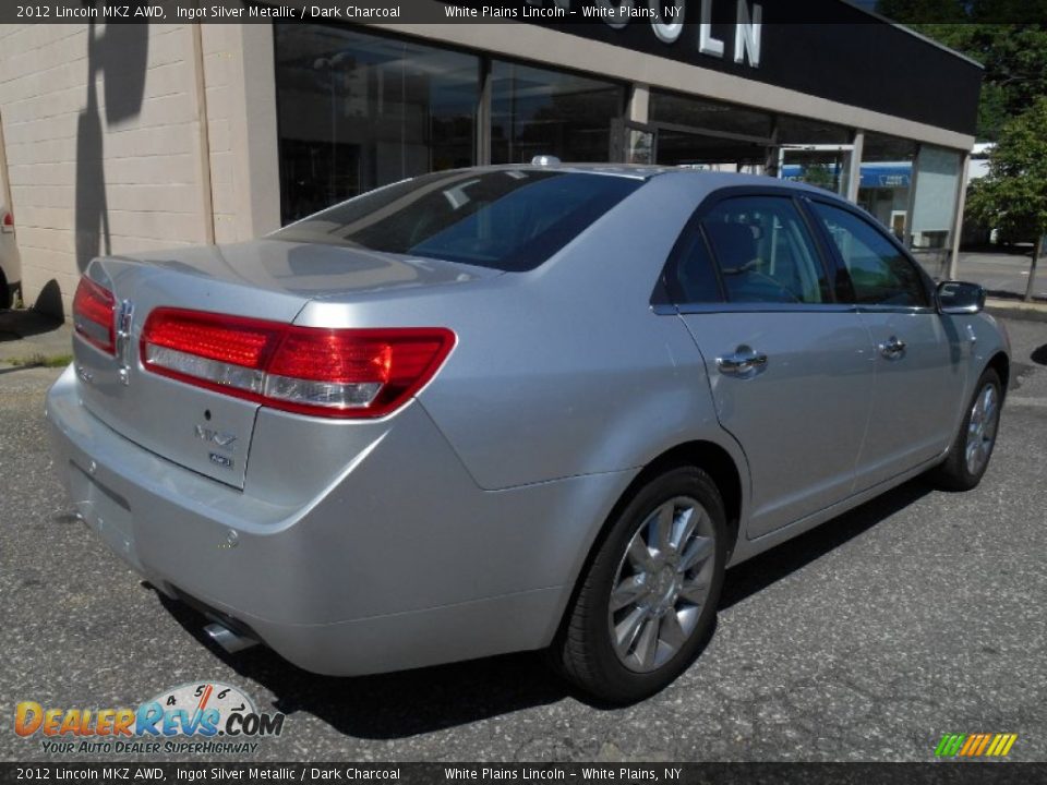 2012 Lincoln MKZ AWD Ingot Silver Metallic / Dark Charcoal Photo #4