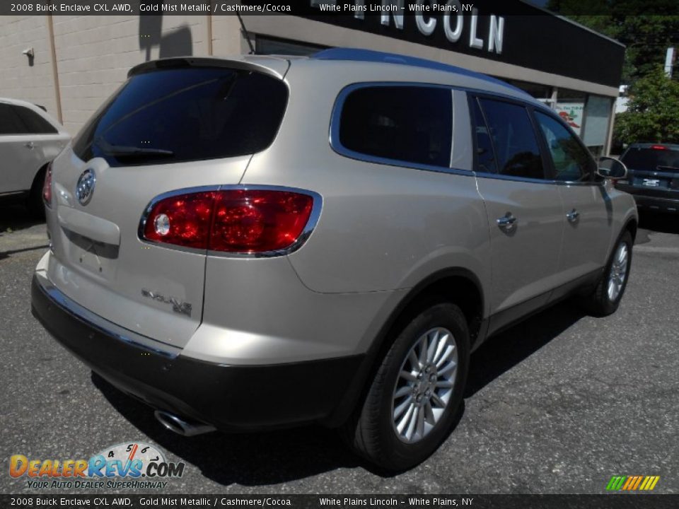 2008 Buick Enclave CXL AWD Gold Mist Metallic / Cashmere/Cocoa Photo #4