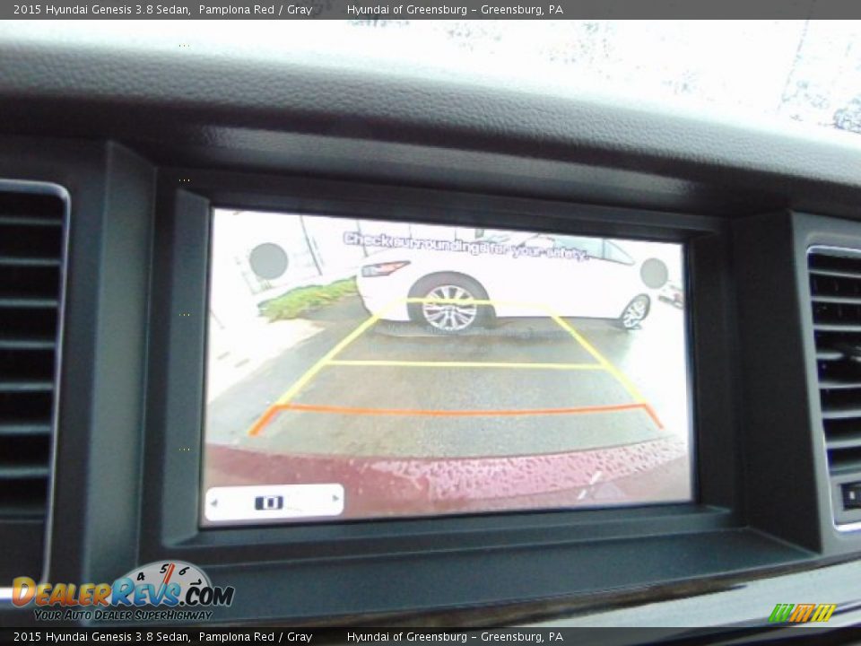2015 Hyundai Genesis 3.8 Sedan Pamplona Red / Gray Photo #15