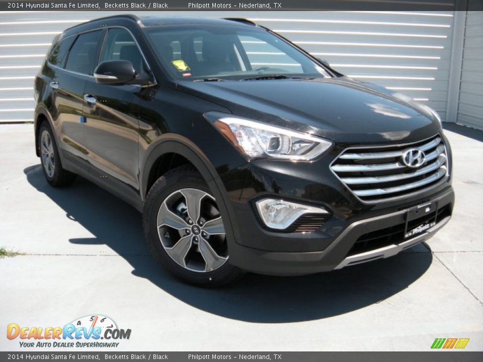 2014 Hyundai Santa Fe Limited Becketts Black / Black Photo #1