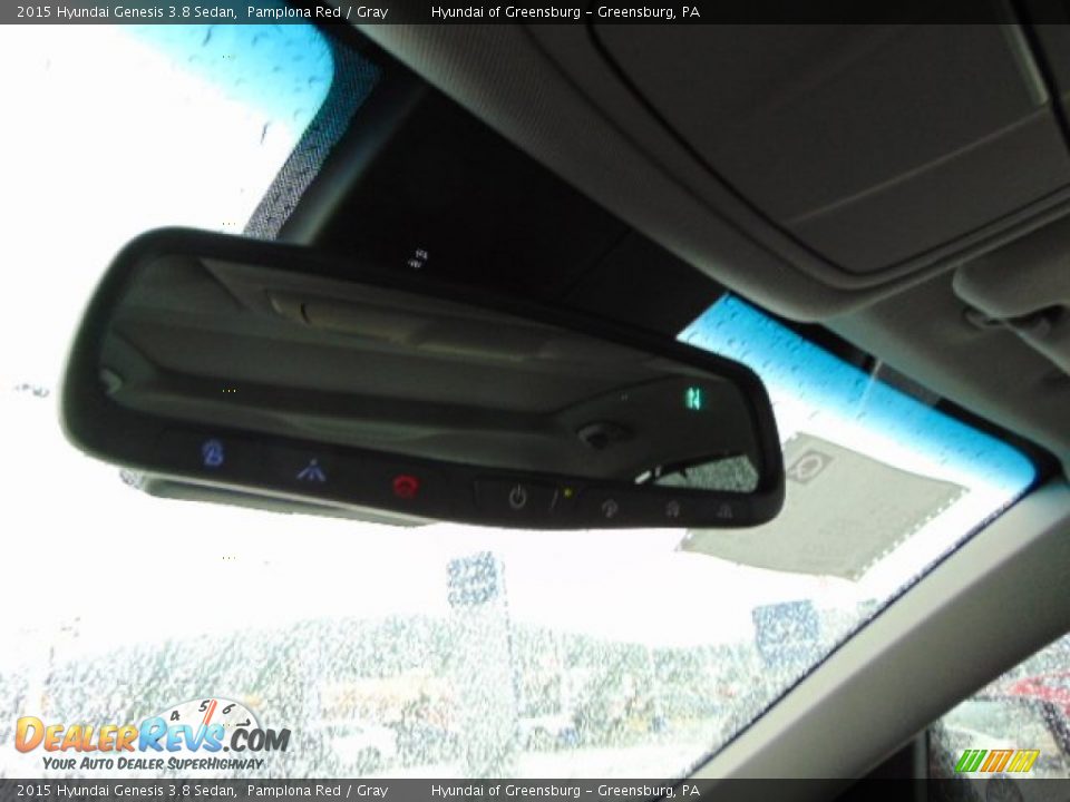 2015 Hyundai Genesis 3.8 Sedan Pamplona Red / Gray Photo #18