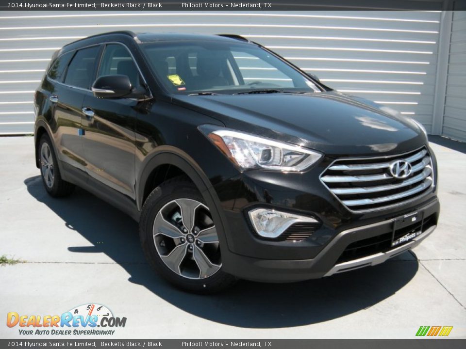 2014 Hyundai Santa Fe Limited Becketts Black / Black Photo #2