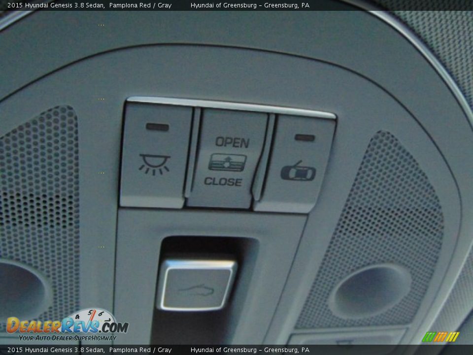 2015 Hyundai Genesis 3.8 Sedan Pamplona Red / Gray Photo #20