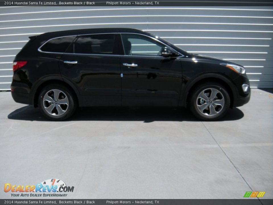 2014 Hyundai Santa Fe Limited Becketts Black / Black Photo #3