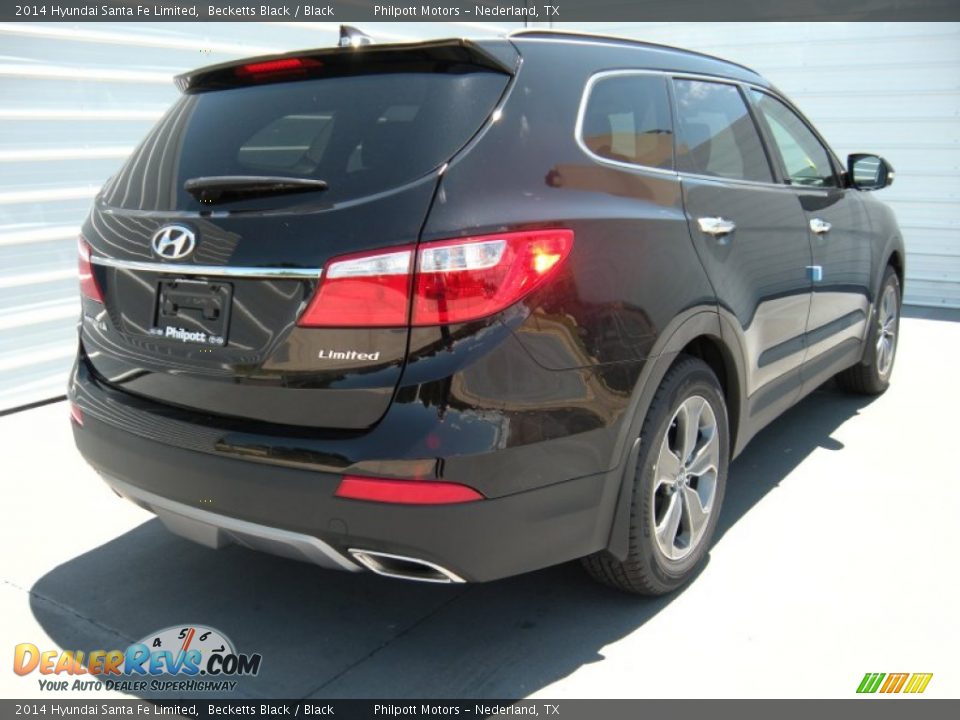 2014 Hyundai Santa Fe Limited Becketts Black / Black Photo #4