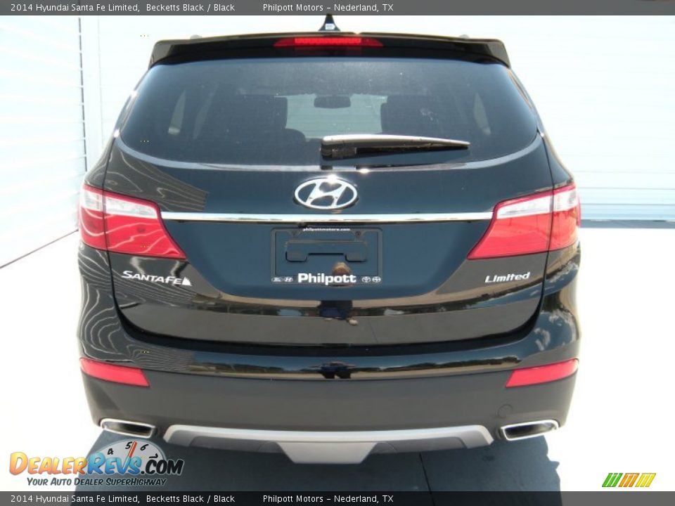 2014 Hyundai Santa Fe Limited Becketts Black / Black Photo #5