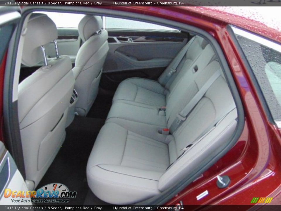 Rear Seat of 2015 Hyundai Genesis 3.8 Sedan Photo #24
