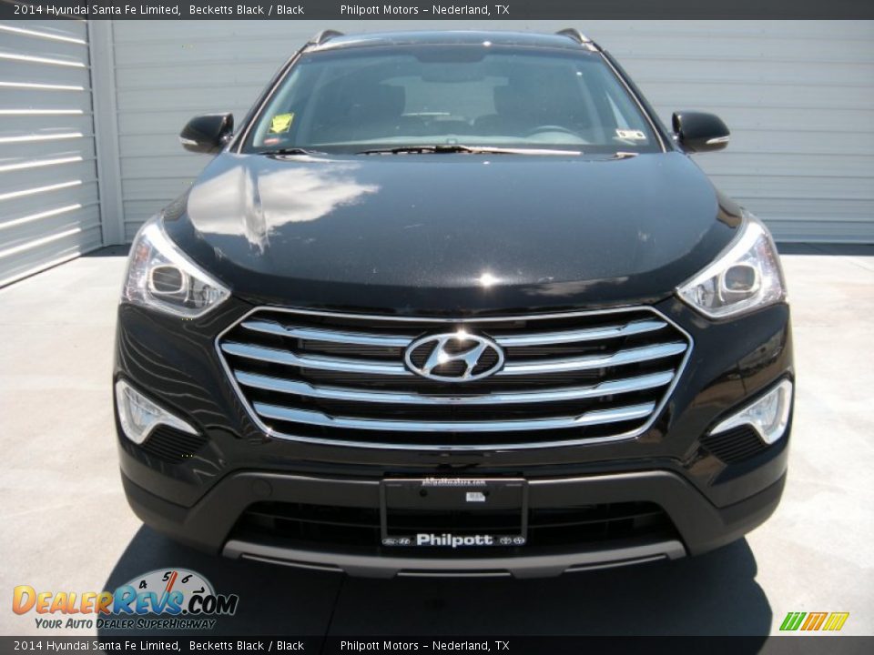 2014 Hyundai Santa Fe Limited Becketts Black / Black Photo #8