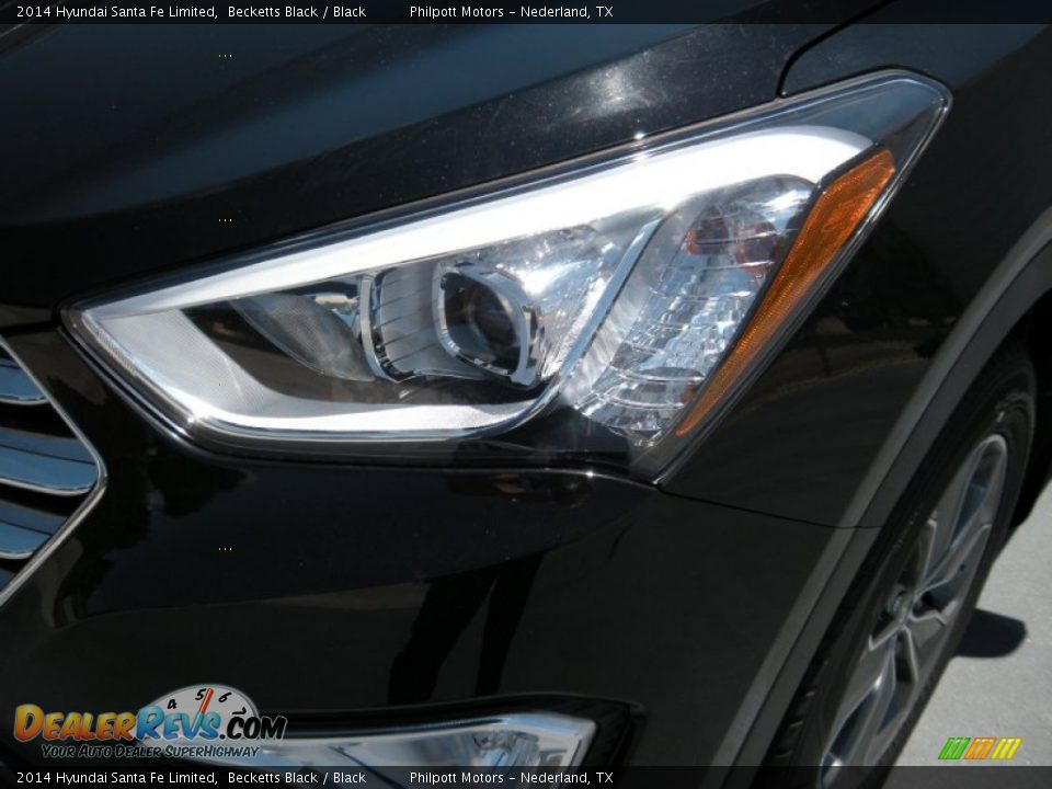 2014 Hyundai Santa Fe Limited Becketts Black / Black Photo #9