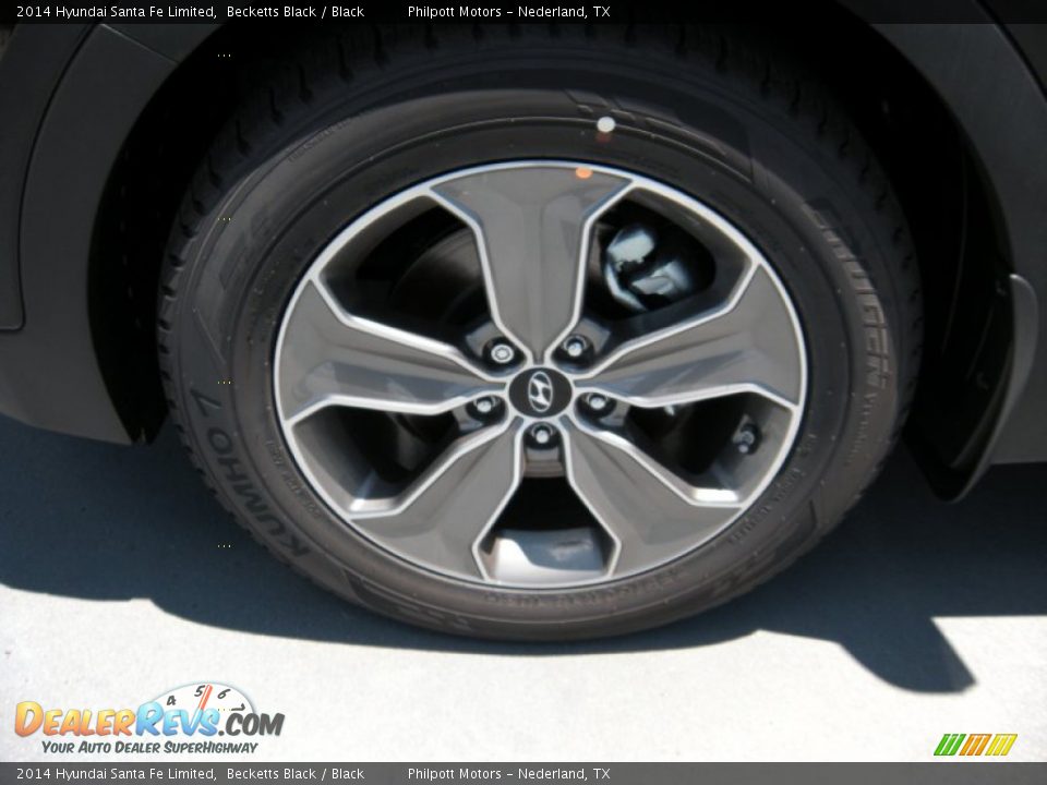 2014 Hyundai Santa Fe Limited Becketts Black / Black Photo #11