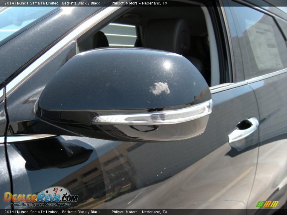 2014 Hyundai Santa Fe Limited Becketts Black / Black Photo #12