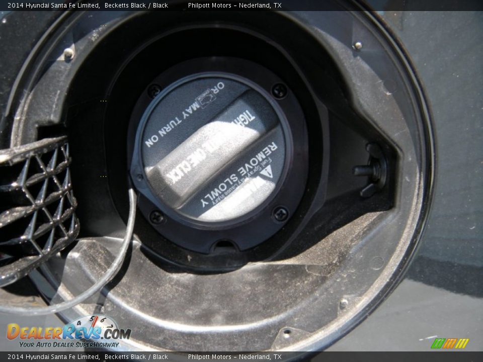 2014 Hyundai Santa Fe Limited Becketts Black / Black Photo #13