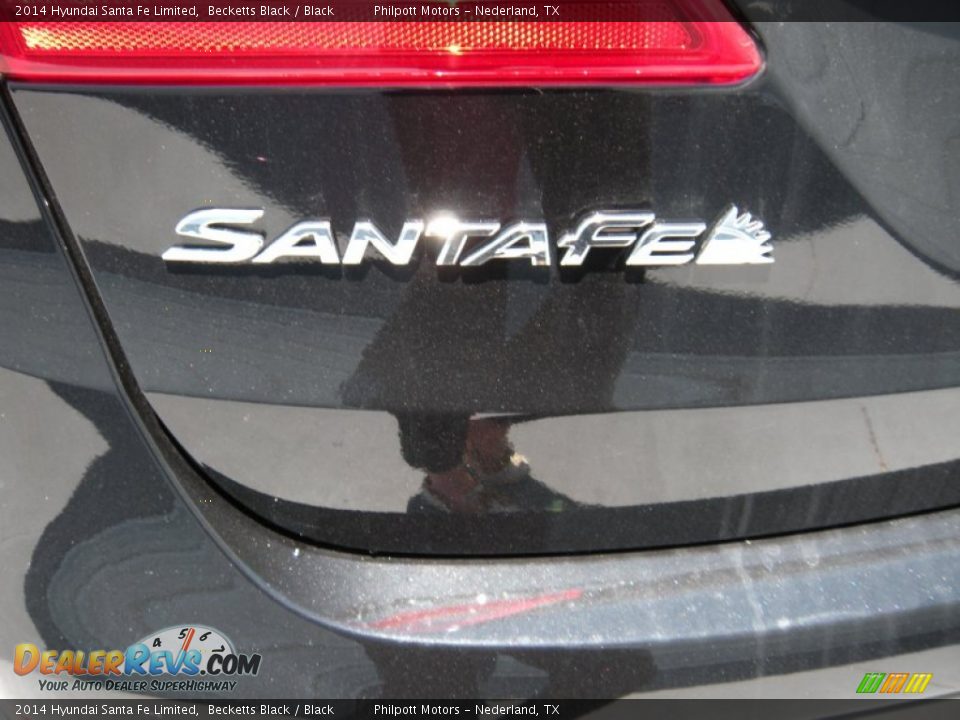 2014 Hyundai Santa Fe Limited Becketts Black / Black Photo #14