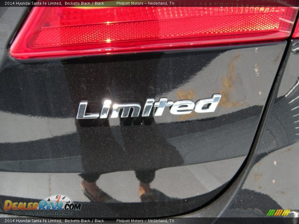2014 Hyundai Santa Fe Limited Becketts Black / Black Photo #15
