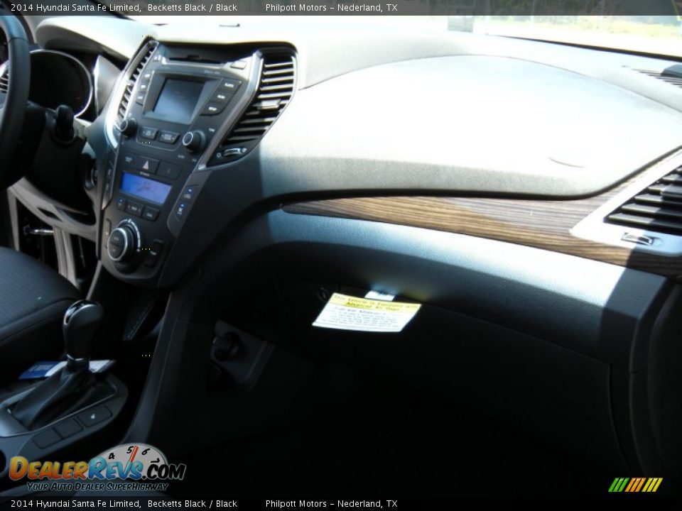 2014 Hyundai Santa Fe Limited Becketts Black / Black Photo #17