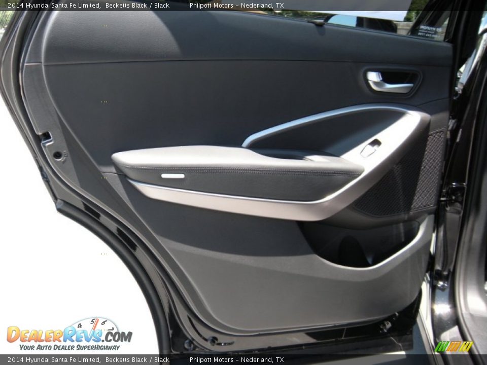 2014 Hyundai Santa Fe Limited Becketts Black / Black Photo #21