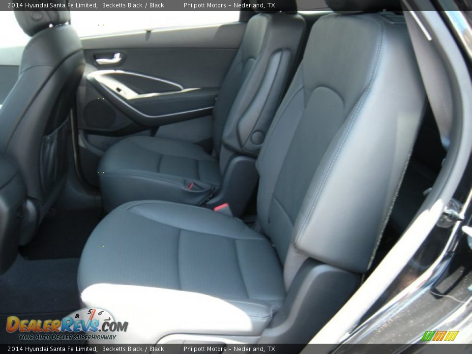 2014 Hyundai Santa Fe Limited Becketts Black / Black Photo #22