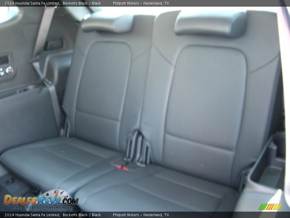 2014 Hyundai Santa Fe Limited Becketts Black / Black Photo #23