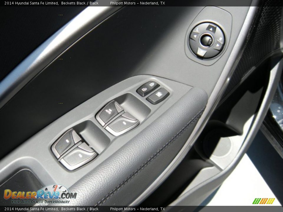 2014 Hyundai Santa Fe Limited Becketts Black / Black Photo #25