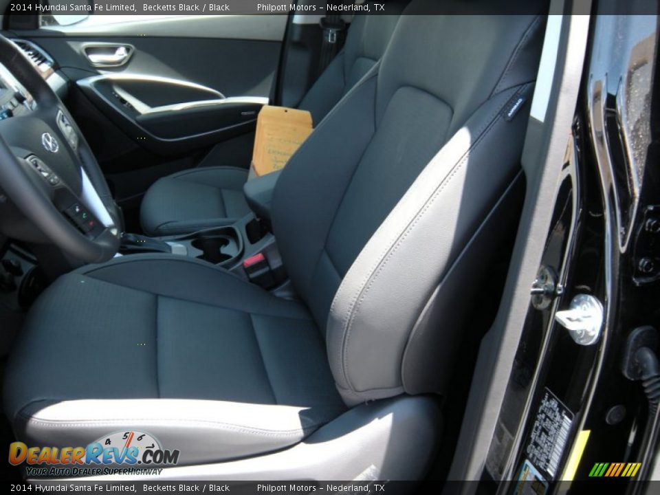 2014 Hyundai Santa Fe Limited Becketts Black / Black Photo #26