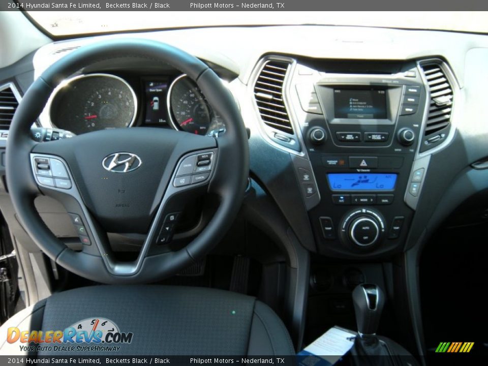 2014 Hyundai Santa Fe Limited Becketts Black / Black Photo #28