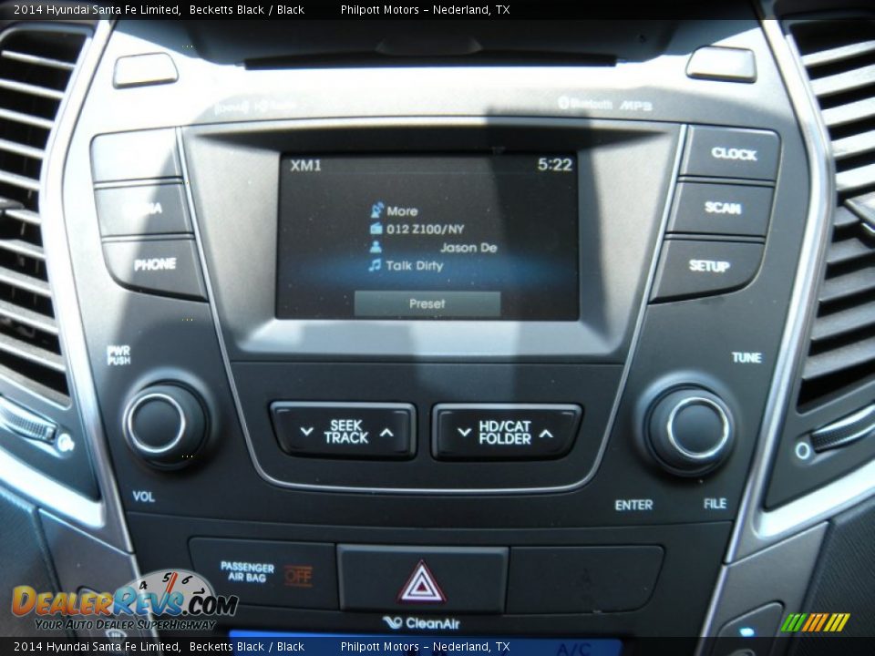 2014 Hyundai Santa Fe Limited Becketts Black / Black Photo #30