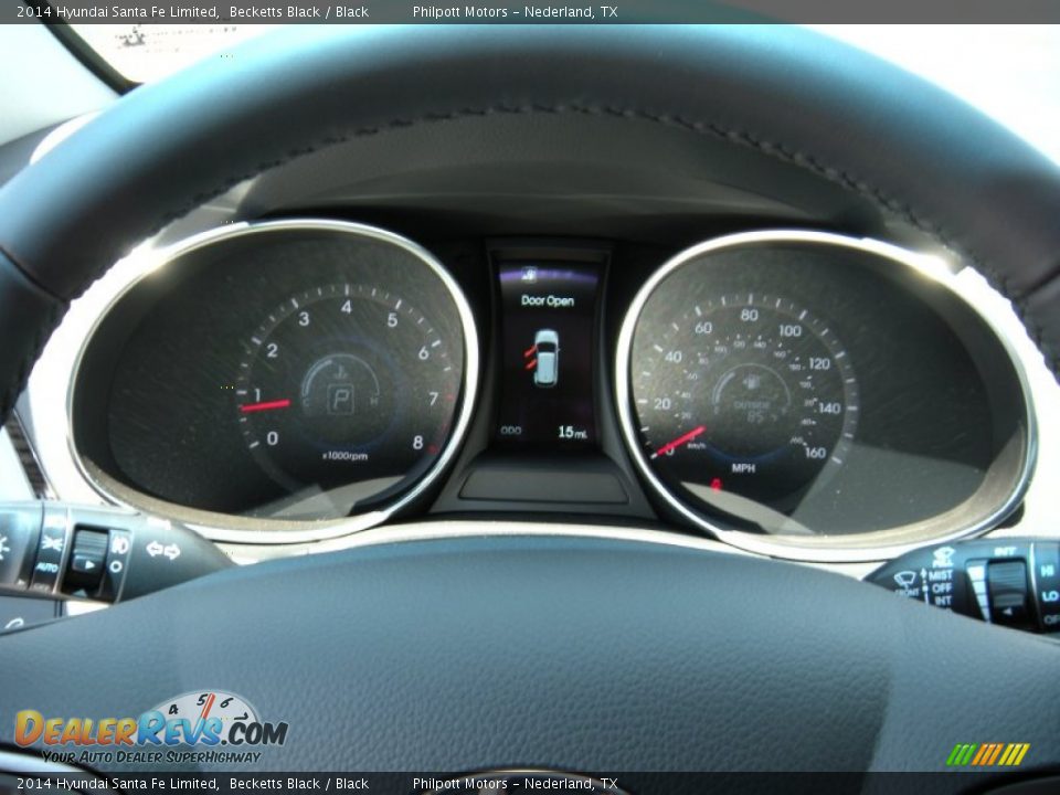 2014 Hyundai Santa Fe Limited Becketts Black / Black Photo #36