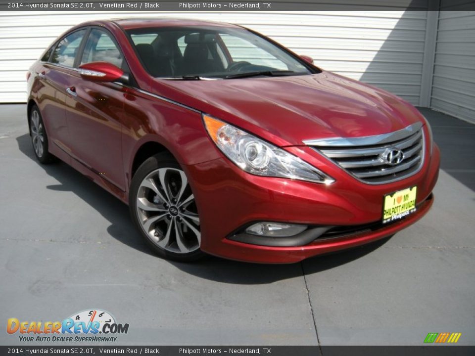 2014 Hyundai Sonata SE 2.0T Venetian Red / Black Photo #1