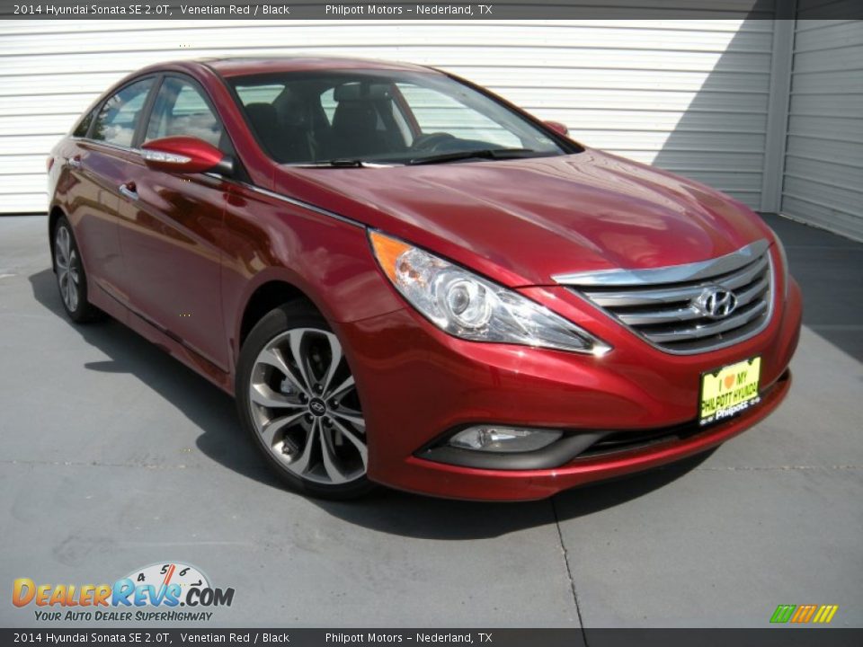 2014 Hyundai Sonata SE 2.0T Venetian Red / Black Photo #2