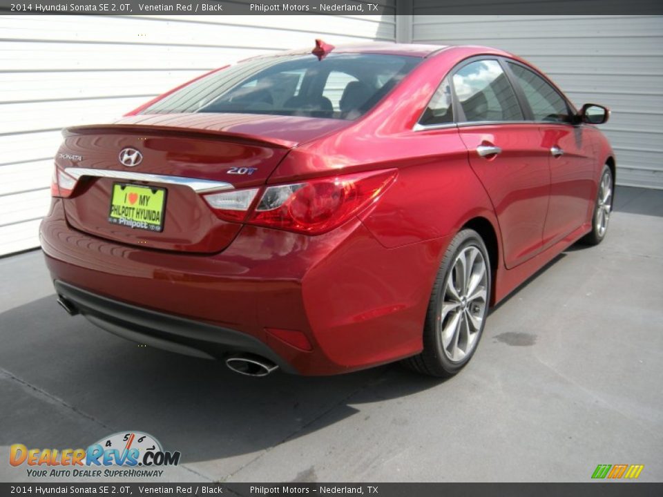 2014 Hyundai Sonata SE 2.0T Venetian Red / Black Photo #4