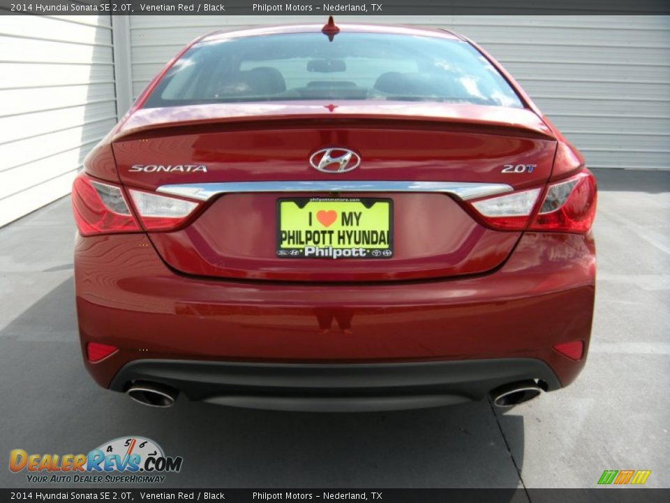 2014 Hyundai Sonata SE 2.0T Venetian Red / Black Photo #5