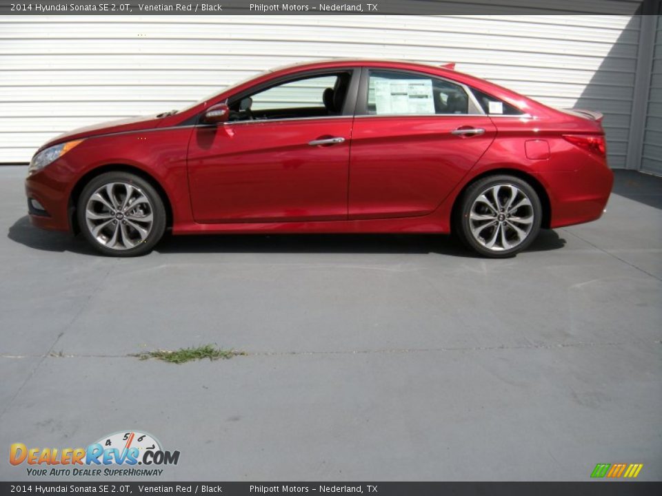 2014 Hyundai Sonata SE 2.0T Venetian Red / Black Photo #6