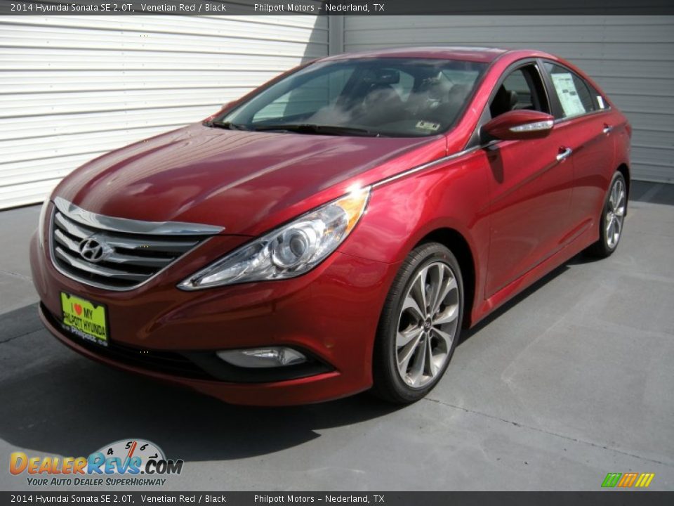 2014 Hyundai Sonata SE 2.0T Venetian Red / Black Photo #7