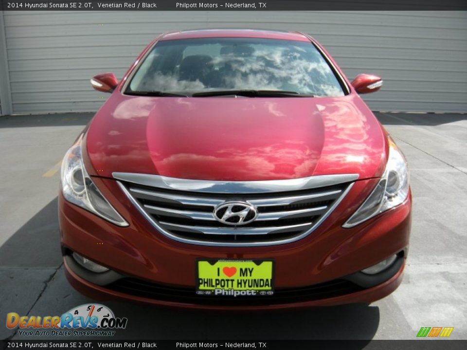 2014 Hyundai Sonata SE 2.0T Venetian Red / Black Photo #8