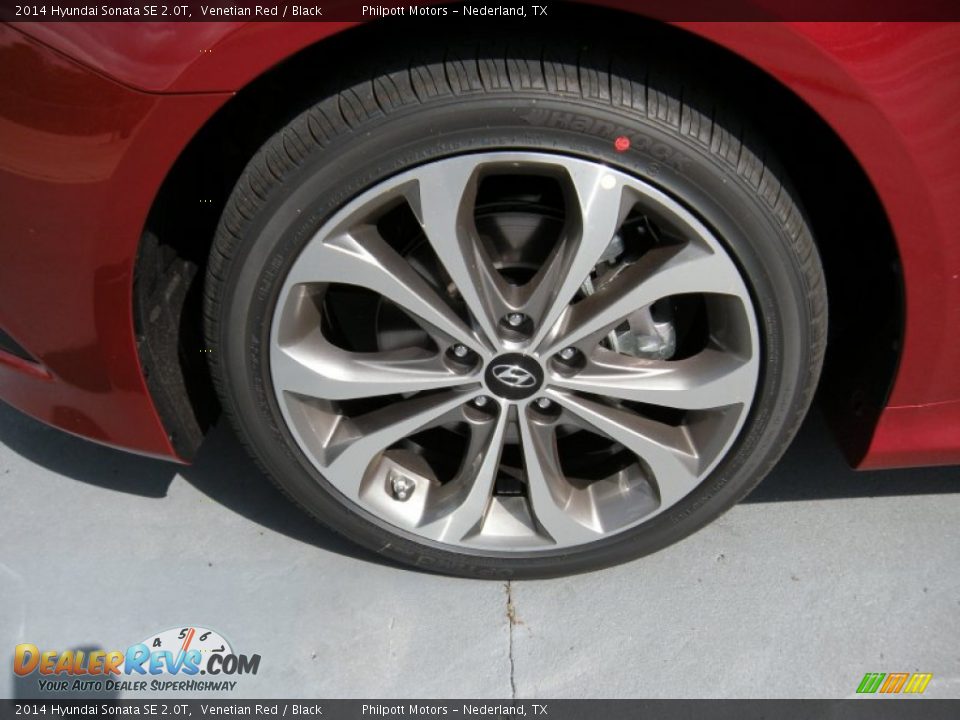 2014 Hyundai Sonata SE 2.0T Venetian Red / Black Photo #11