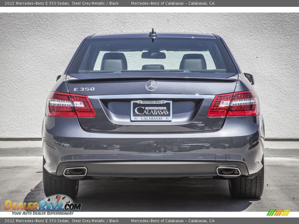 2012 Mercedes-Benz E 350 Sedan Steel Grey Metallic / Black Photo #3