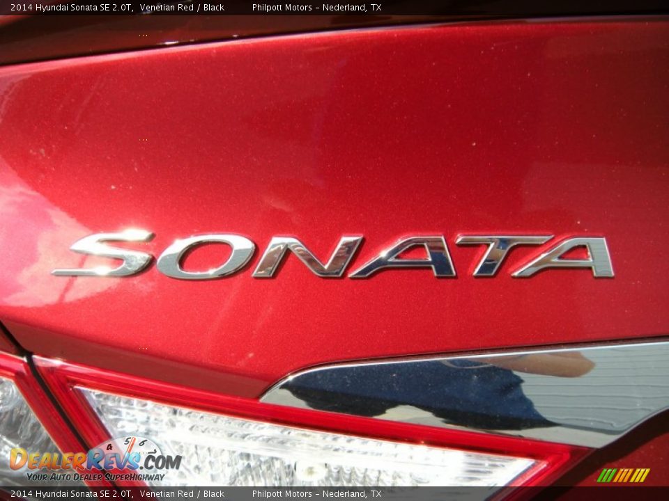 2014 Hyundai Sonata SE 2.0T Venetian Red / Black Photo #14