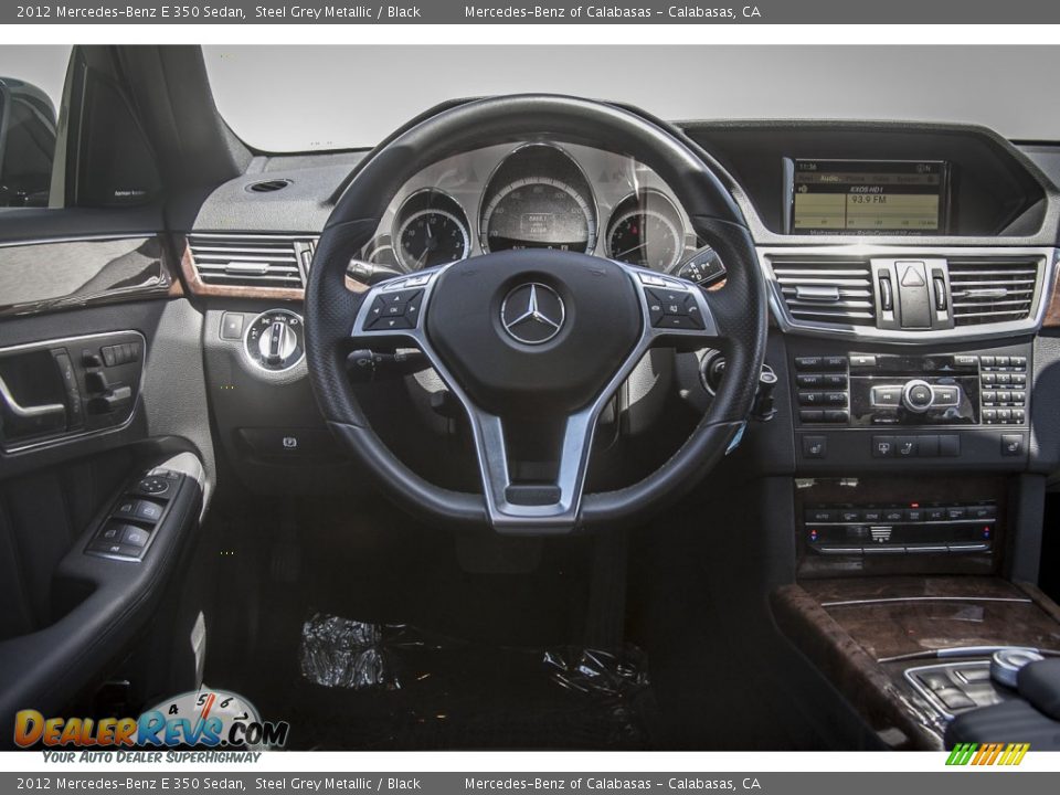 2012 Mercedes-Benz E 350 Sedan Steel Grey Metallic / Black Photo #4
