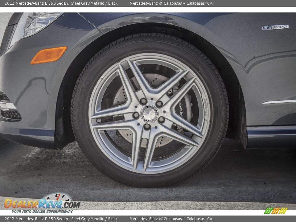 2012 Mercedes-Benz E 350 Sedan Steel Grey Metallic / Black Photo #8