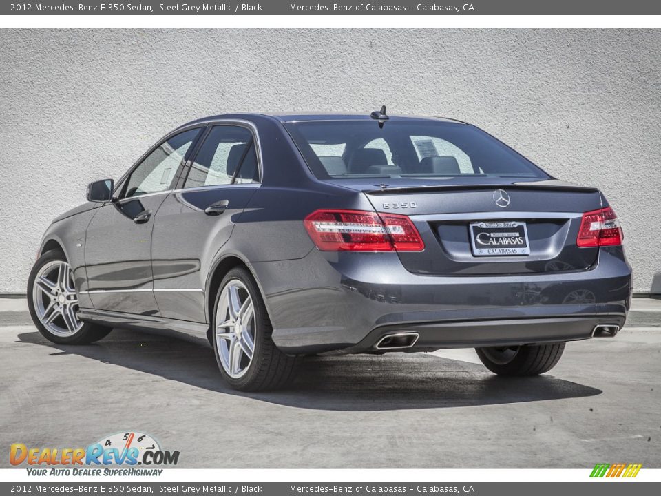 2012 Mercedes-Benz E 350 Sedan Steel Grey Metallic / Black Photo #11